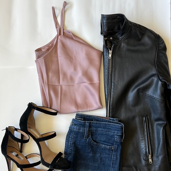 Express Tops - Express Camisole Cowl Neck Blush Pink Size Large